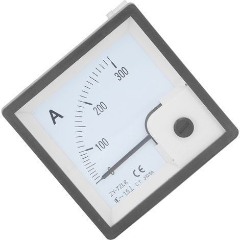 Ampèremètre à aiguille de type panneau de commande, précis, pour moteurs, 0 à 300 A. (1/5)