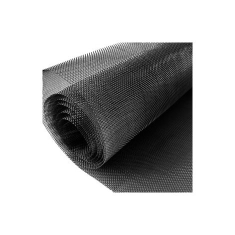 C RETE ZANZARIERA ACCIAIO INOX 20X18 0,60X25MT NERO