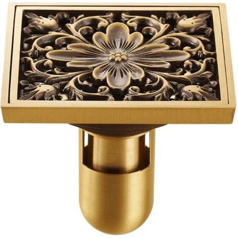 Vtizikl Siphon de Sol en Acier Inoxydable épais, Salle de Douche WC Blanchisserie Jardin Siphon de Sol extérieur Carré Salle (1/4)