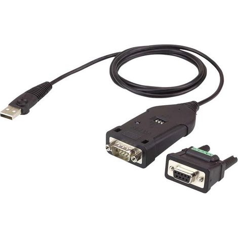 Cable paralelo Aten UC485 negro de 1,2 m USB tipo A DB-9
