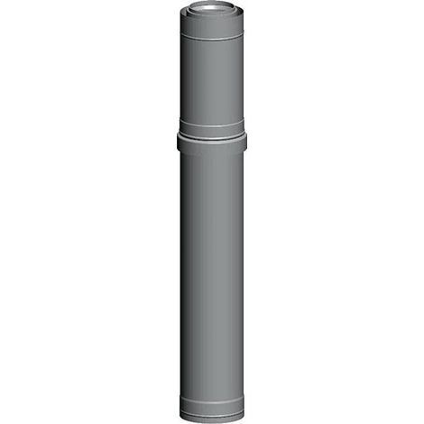 gaine de toit Wolf DN 80 / 125, 1000 mm, acier inoxydable / polypropylène, pour façade de tuyau d&39air / d&39échappement