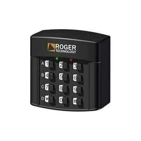 SELETTORE TASTIERINO NUMERICO 12 CIFRE 4 CANALI ESTERNO ROGER H85/TDR/TRIX