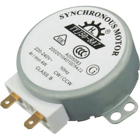 Moteur TYJ50-8A7 220-240 V CA 4 tr/min CW/CCW 50 Hz pour four à micro-ondes (1/4)