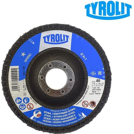 Disco Lamellare 27CLA Ø115x22,23 ZA40Q-B Tyrolit