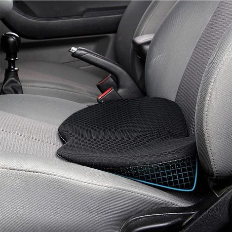 Rehausseur Voiture Adulte, Coussin rehausseur Voiture, Coussin Voiture conducteur, Coussin Ergonomique Voitur, Conducteur Orthopédique Chaise Bureau Fauteuil(Noir) (1/4)