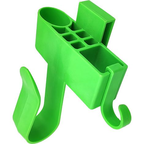 Sacoche porte-outils de taille portable et réglable avec ceinture en plastique et crochet pour électriciens (1/5)