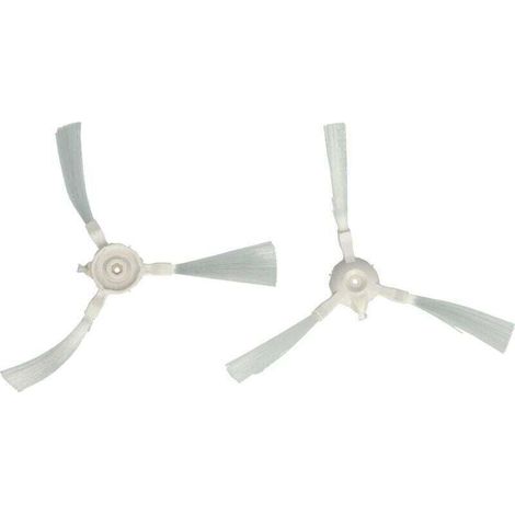 Deux têtes de brosse - deux brosses latérales, ensemble de brosses rotatives pour aspirateur robot Rowenta X-plorer Série 45 Aqua RR8277WH - Crezuo