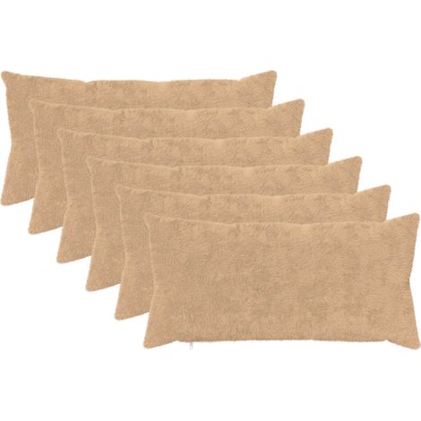 Funda de almohada 6 uds. HEERLEN Crema 40 x 70 cm vidaXL (1/5)