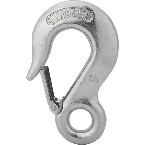 Cavalier en acier inoxydable durable avec verrou de sécurité, accessoire pour bateau à rames et kayak, diamètre 1/2 pouce. (1/5)