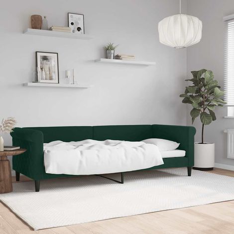 Tagesbett Dunkelgrün 80x200 cm Samt (1/5)