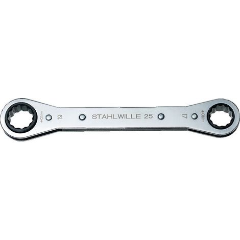 Chiave ad anello a cricchetto 25 10x11mm 12-KT.L.170mm No. 22 STAHLWILLE
