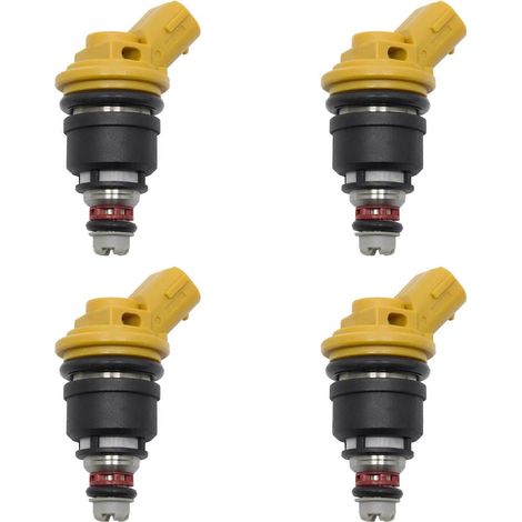 4 injecteurs latéraux jaunes de 550 cm3 pour Subaru STI WRX GC8 16600-AA170 (1/5)