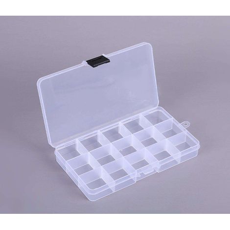Aufbewahrungsbox mit 15 Fächern – 17,4 x 9,8 cm – Organisationsbox