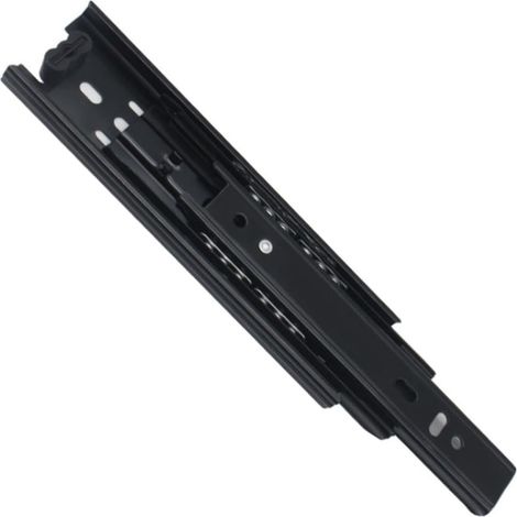 Rail de Tiroir à Trois Sections en Acier Inoxydable Roulements à Billes Solides, Fonction Auto-fermeture et Amortisseur pour Meubles de Bureau et Salle de Bain (1/5)