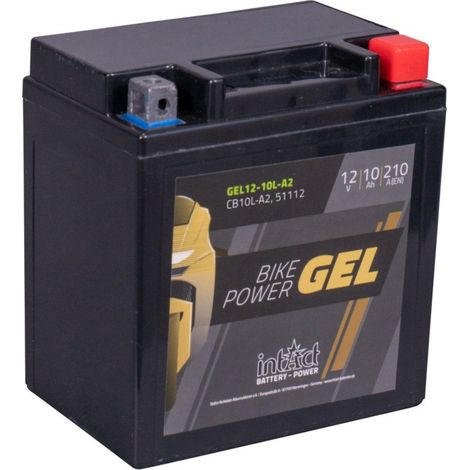 Batterie moto POWER Bike GEL YB10L-A2 12v 10ah 210A (1/3)