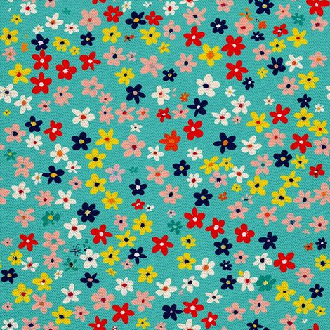 Tela decorativa para exteriores Oxford - Motivo de flores I DX5666 (1/5)