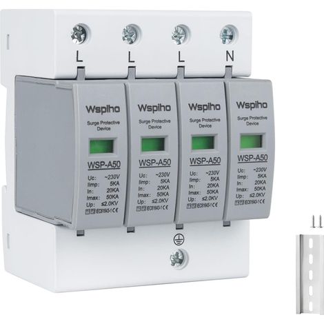 Parafoudre 4 broches type 1 + type 2,230 V pour la protection contre la foudre