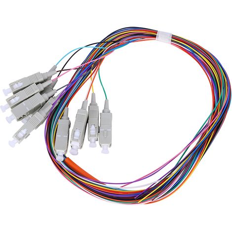 Câble fibre optique multimode à 12 cœurs, classe opérateur, niveau 12, Sc UPC 62.5/125, gaine PVC. (1/5)