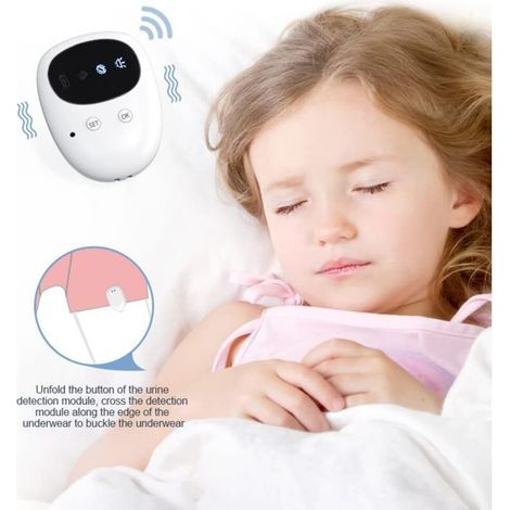 Alarme pipi au lit avec son et vibration. légère. pour rappeler l'apprentissage de la propreté aux garçons et aux filles. (1/3)