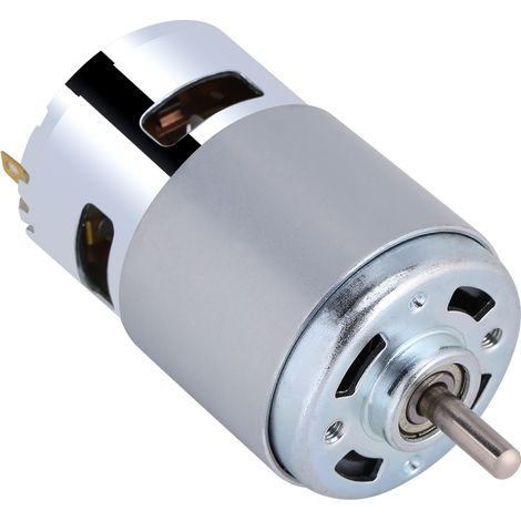 Moteur électrique DC 12V 100W, axe rond, 12000 tr/min, couple élevé, micro moteur à grande vitesse pour bricolage et robotique (1/5)