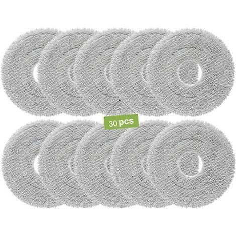 30 Pièces Serpillière Accessoires pour L10s Ultra Gen 3/Gen 2/L10s Pro Ultra Heat/X40/X50 Ultra Complete/L10s/L40/X30, pour ECOVACS T50 Pro Omni Gen2/T50 Omni,pour Roborock QV 35A/Qrevo S5V (1/5)