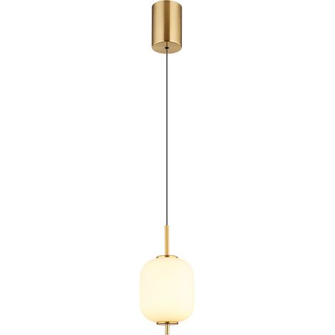 Globo - lampada a sospensione - Ewald - ottone - vetro - Ø 14cm -