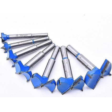 Jeu de 11 mèches Forstner pour le travail du bois, 15-100 mm, avec queue hexagonale/ronde. Idéal comme cadeau.