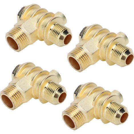 4 Pièces Clapet Anti-Retour pour Compresseur, Raccord en Laiton Fileté Femelle pour Système Pneumatique (1/5)