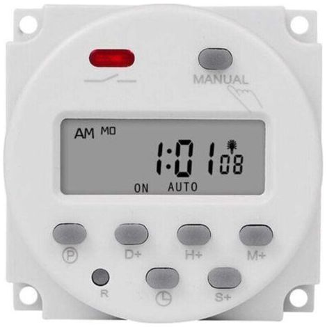 1pcs cn101a LCD Time Switch 12V 110V 220V Time Relay Street Light Display Panel Power Timer (220V),de