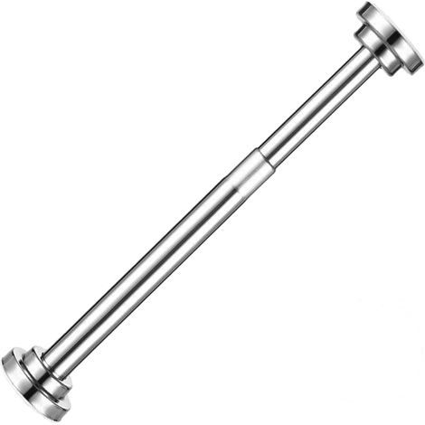 Asta stendibiancheria, asta per tende a molla in acciaio inox regolabile da 15,7" a 27,6", asta per tende a molla corta estensibile per armadi (1/5)