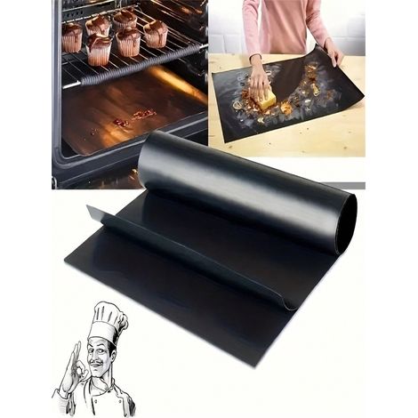 5 plaques de four antiadhésives réutilisables, parfaites pour fours électriques, gaz, toasters, grills. Tapis de cuisson en fibre de verre durable, plaque inférieure, accessoires de cuisine BBQ, 3340c (1/5)