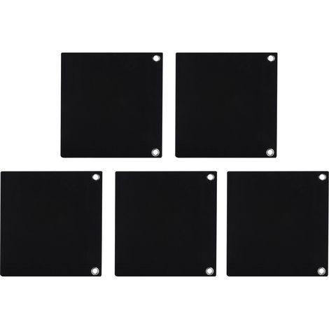 Lot de 5 sacs de culture muraux biodégradables à 3 poches, accessoire de jardinage, noir (1/5)