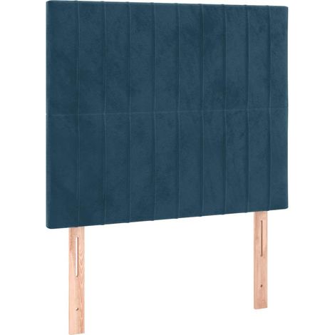 Maison Exclusive - Cabecero de cama azul oscuro 90x5x118/128 cm T