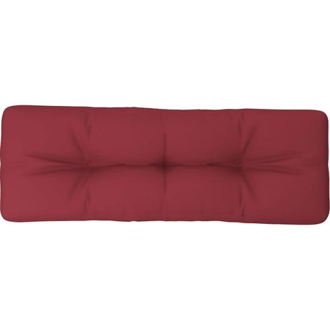 Maison Exclusive - Cuscino per Pallet Rosso Vino 120x40x12 cm in Tessuto