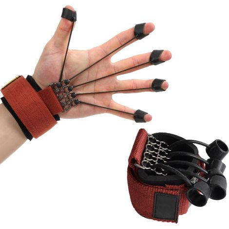 Développeur extenseur de doigts et mains avec bande de résistance, renforceur d'extension et de flexion des doigts, entraînement de force (1/5)