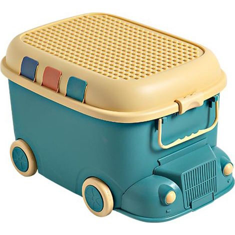Boîte de rangement jouets voiture étanche, organisateur coffre à jouets enfant, panier de rangement chambre, boîte cadeau petit modèle, rangement ludique pour chambre d'enfant. (1/4)