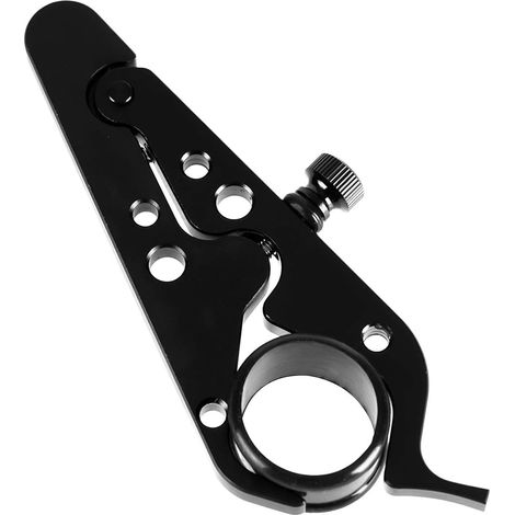 Sollbry Aide Universelle d'accélérateur de Moto, poignée de Pince de contrôle de croisière d'assistance de Verrouillage de Moto avec Anneau en Silicone