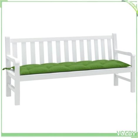 4002569 Coussin de banc de jardin vert mélangé 180x50x7 cm tissu (1/5)