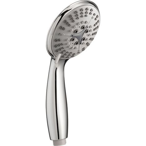 Douchette ZEN chromée 4 jets avec bouton Stop Jet et fonction anticalcaire, Wirquin 60720774, gris (1/2)