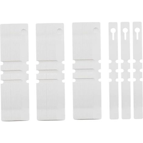 Plastik-Baumetiketten – Befestigungsschlaufen – Weiß – 200 Stück