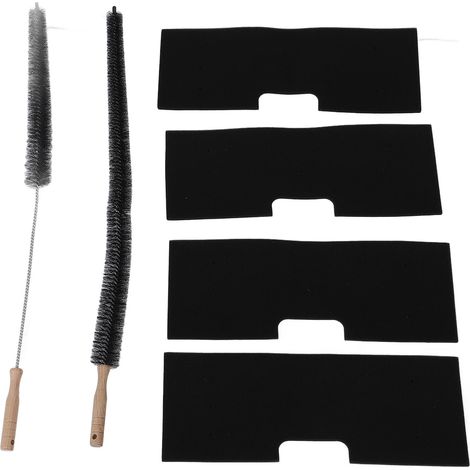 Filtre à peluches compatible GE WH01X35719 4 pièces lavables éponge + 2 brosses nettoyage (1/5)