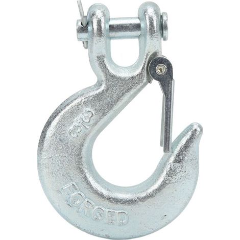 Crochets de Fourche pour Treuil 3/8 Pouces Ouverture 1 Pouce Charge 18000 Lb avec Verrou de Sécurité (1/4)