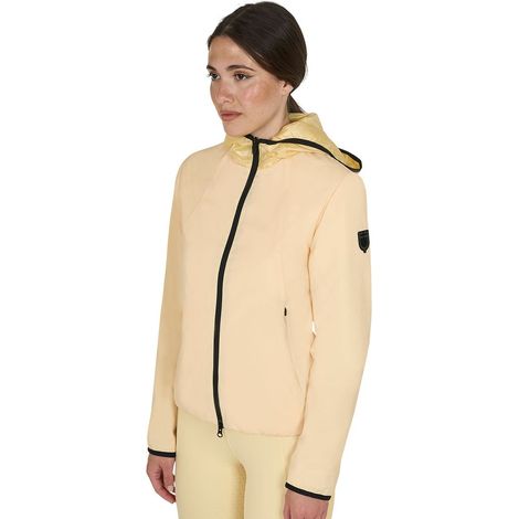 M, beige Oxford tan: Giacca softshell da donna linea Foldable slim fit in tessuto tecnico e traspirante (1/5)