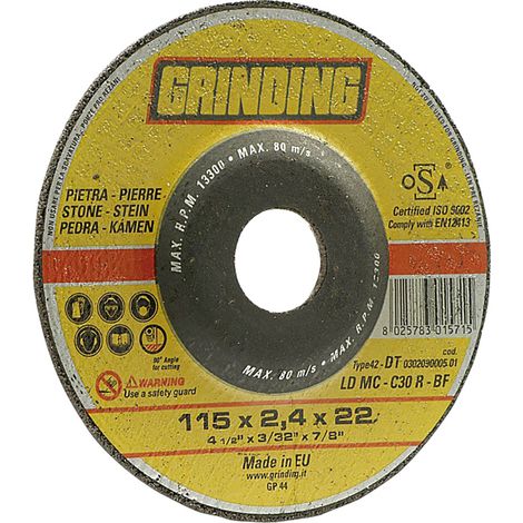 MOLA ABRASIVA PER MARMO ø 115 x 3,2- 50 pezzi  - GRINDING