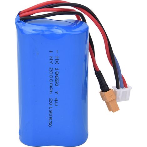 Batterie 2000 mAh pour pelle radiocommandée tout métal robuste (1/5)