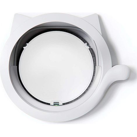 Porte pour chat d'animal de compagnie, porte pour chat intérieure, 4 modes de verrouillage, magnétique, résistant aux intempéries, accessoire d'installation adapté à portes et murs minces (blanc) (1/4)