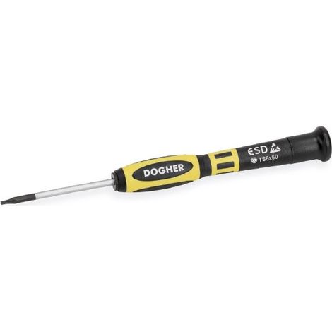 ESD S2 Präzisions-Verlustschraubendreher, Torx Security, TS6  DOGHER 393-TS06