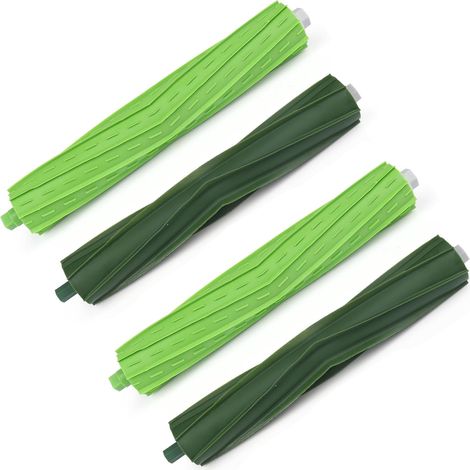 2 jeux de brosses à rouleaux pour iRobot, pièces de rechange de brosse pour iRobot E Series E5 E6 i Series i7 i7+ i7 Plus i3 i3+ Robotics 4 brosses en caoutchouc (1/5)