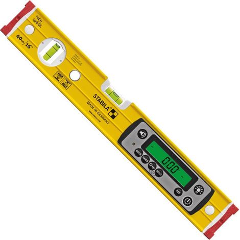 Stabila – Niveau à bulle électronique 40 cm – ULTRA-PROTECT IP67 – Sans calibrage – Affichage numérique éclairé – Pour charpenterie et ébénisterie