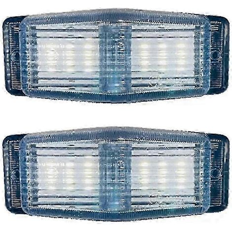 Lot de 2 feux de position LED pour calandre avant de camion, témoins de brûleur double, modèle L (1/5)